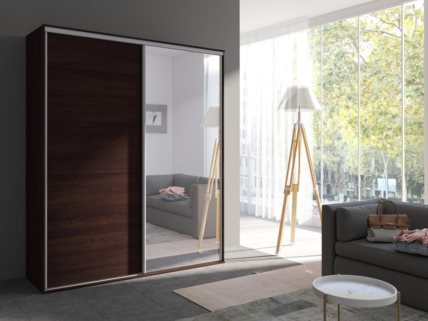 Armario Murrieta 180 (Roble Sonoma oscuro)