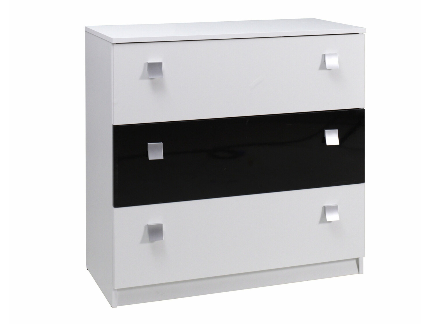 Cómoda Murrieta 109 (Blanco + Negro brillante)