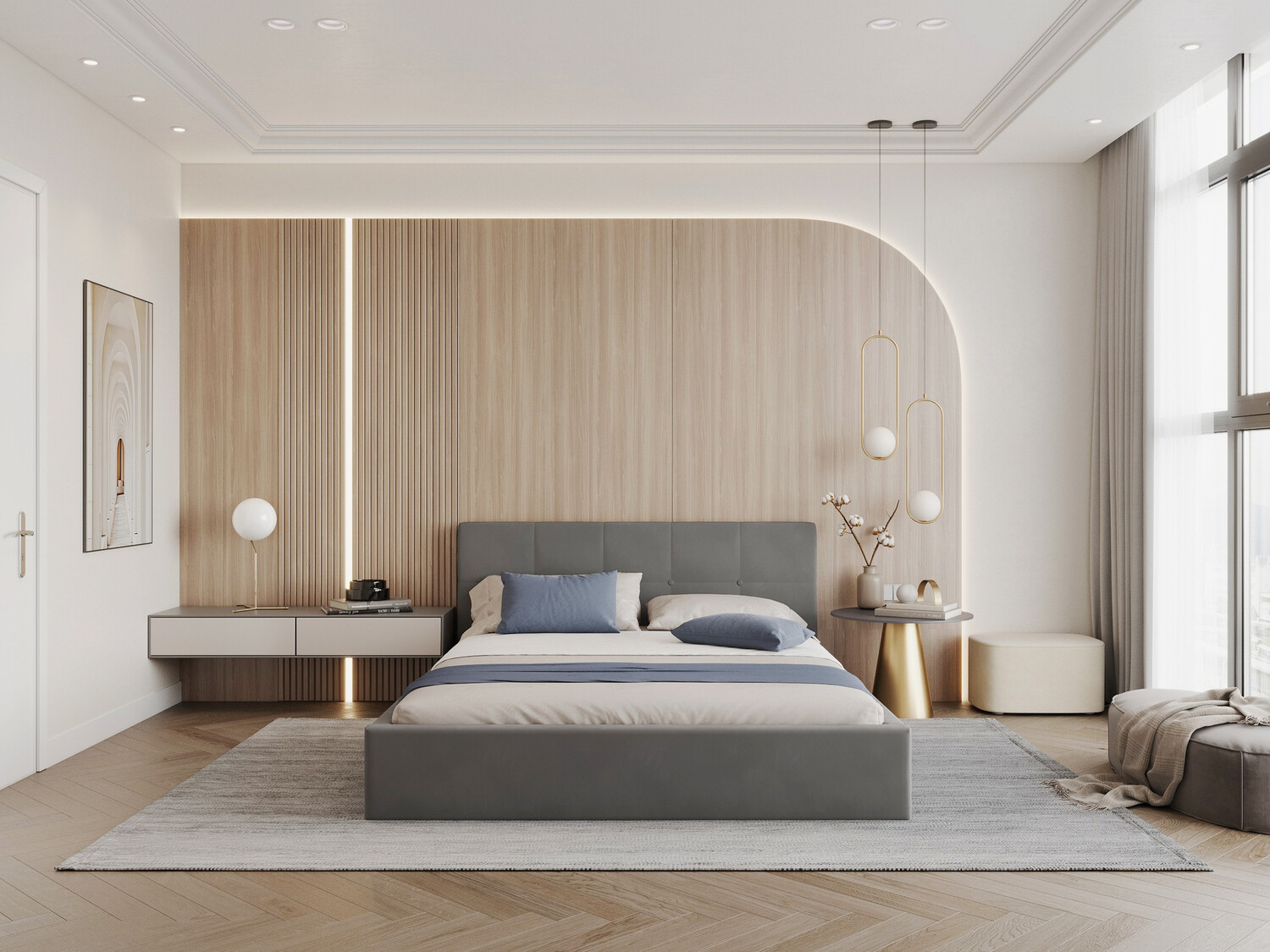 Cama Fairfield 106 (Antracita)