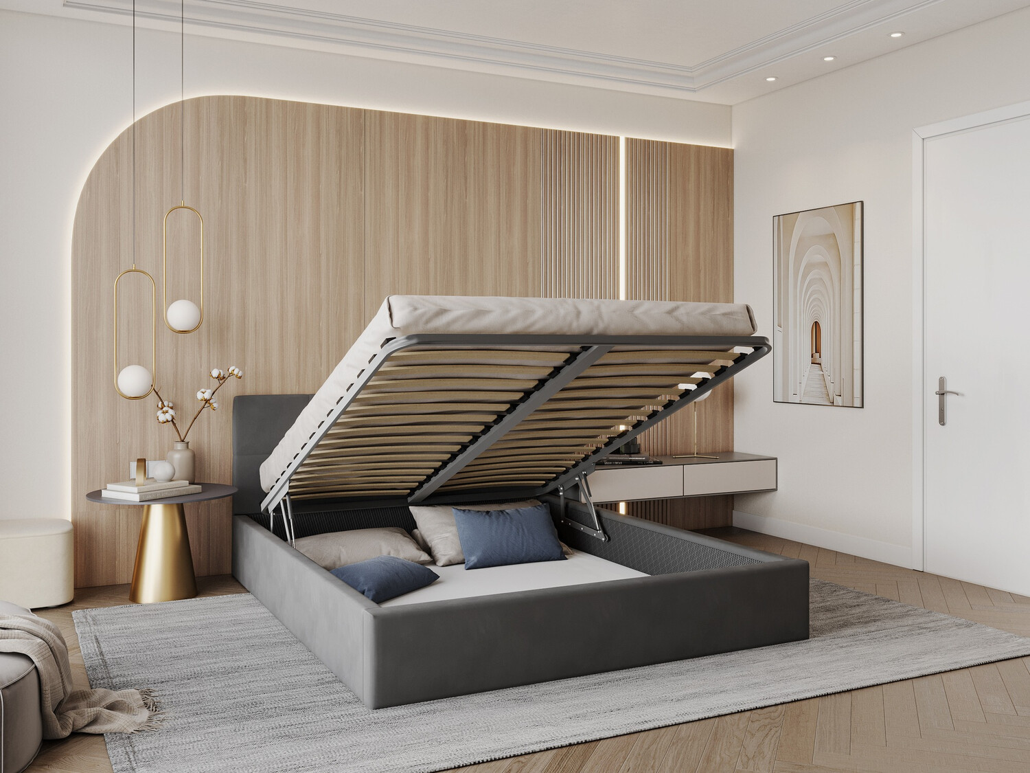 Cama Fairfield 106 (Antracita)