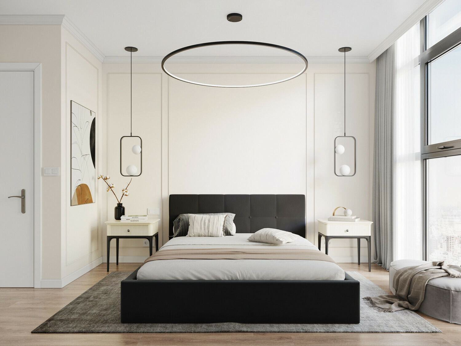 Cama Fairfield 106 (Negro)