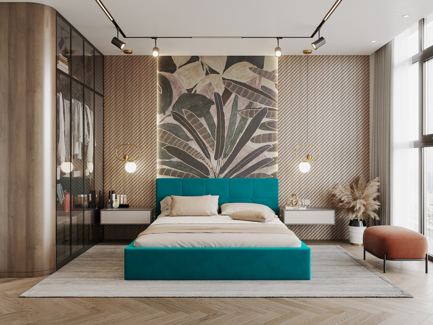 Cama Fairfield 106 (Turquesa)