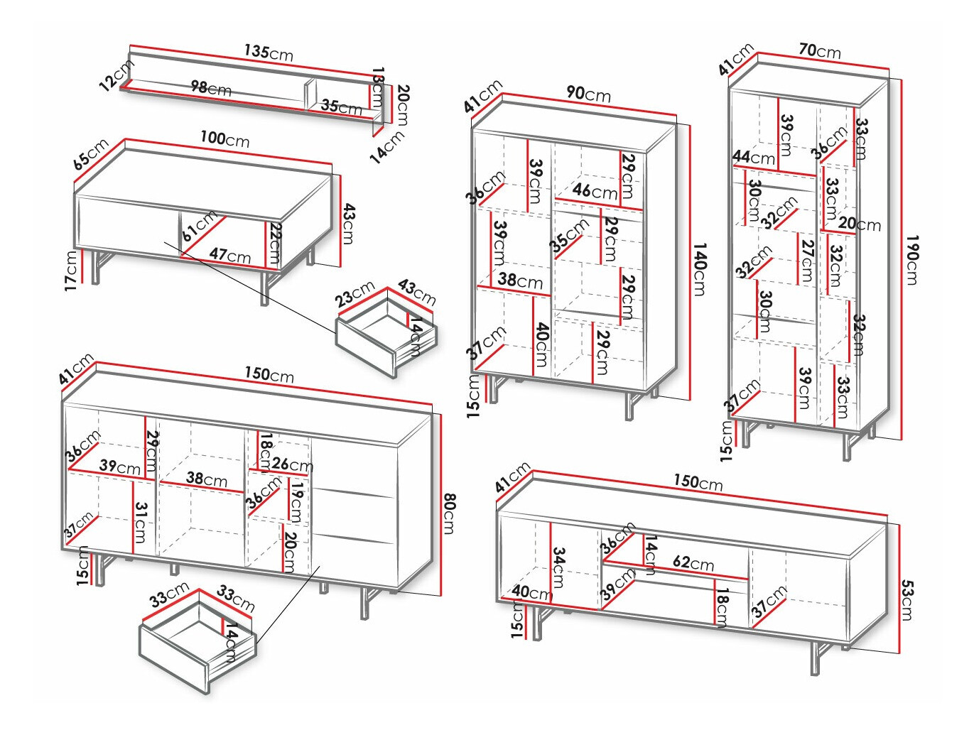 Conjunto de salón Providence S108