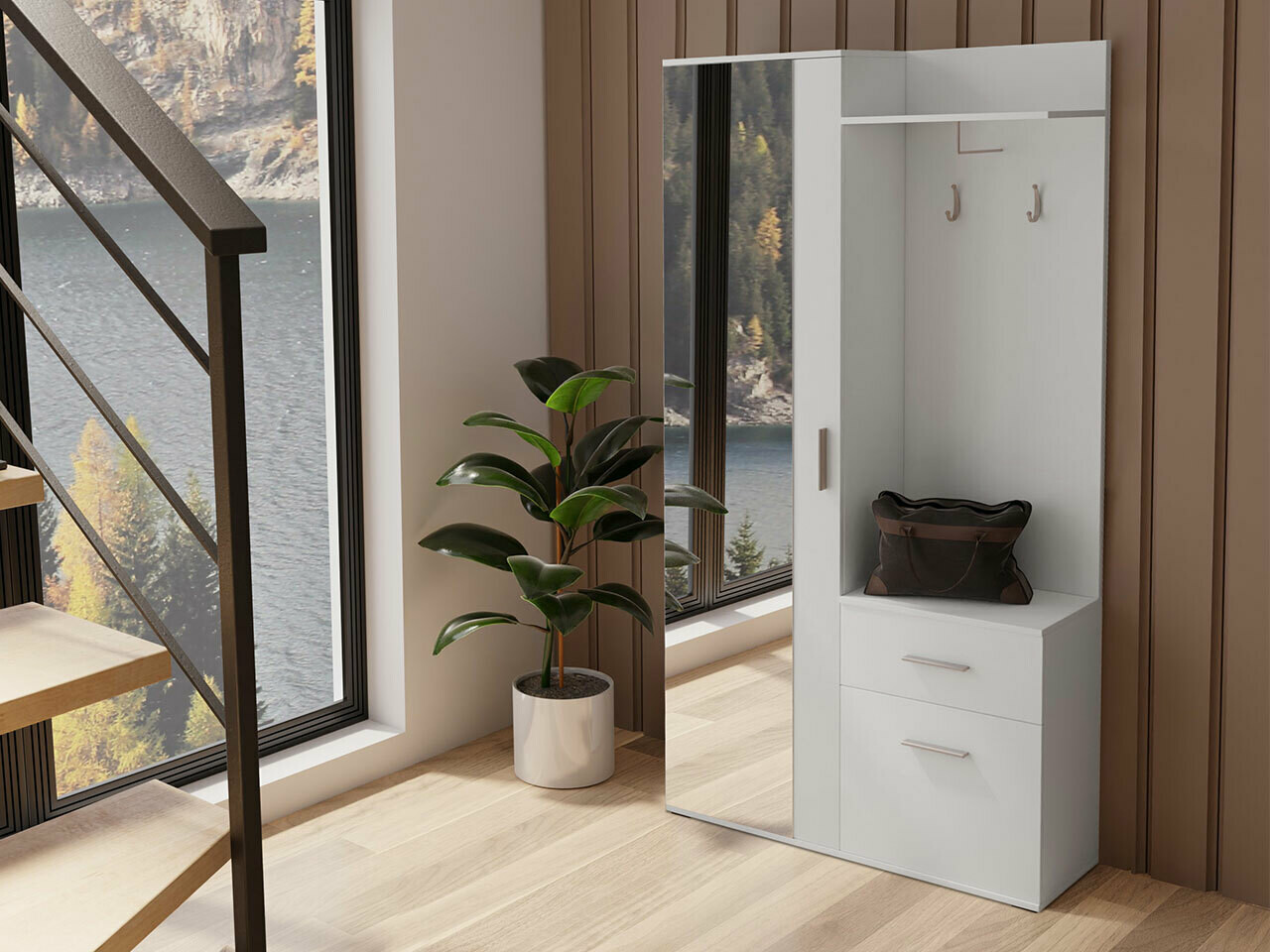 Conjunto para recibidor Pavo (Blanco)