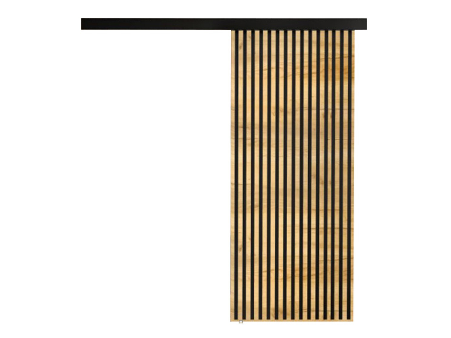 Puerta corredera Dover 202 (Roble dorado artesanal + Negro)