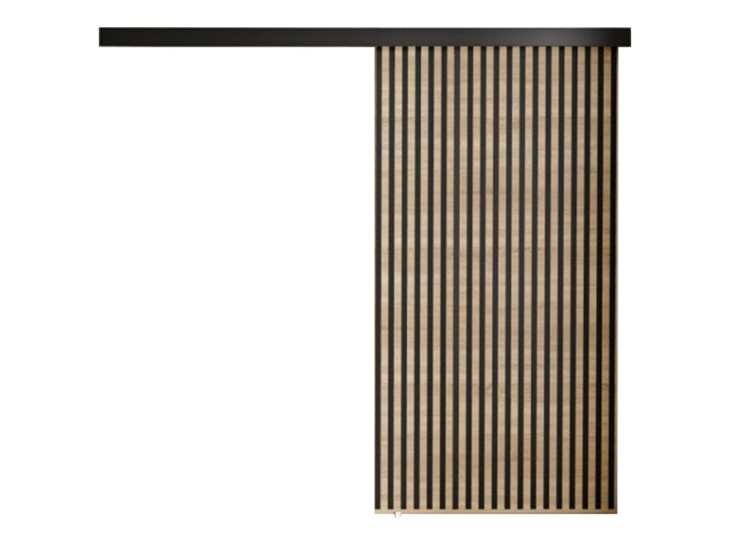 Puerta corredera Dover 204 (Roble Sonoma + Negro)