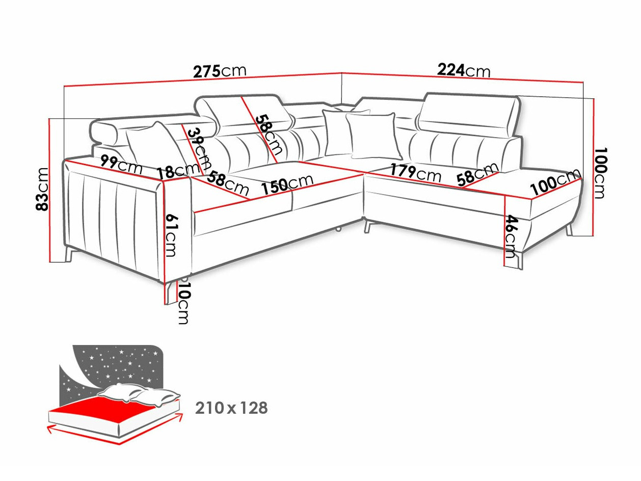 Sofá rinconero Sarasota 147 (Mono 244 + Botanical 36)