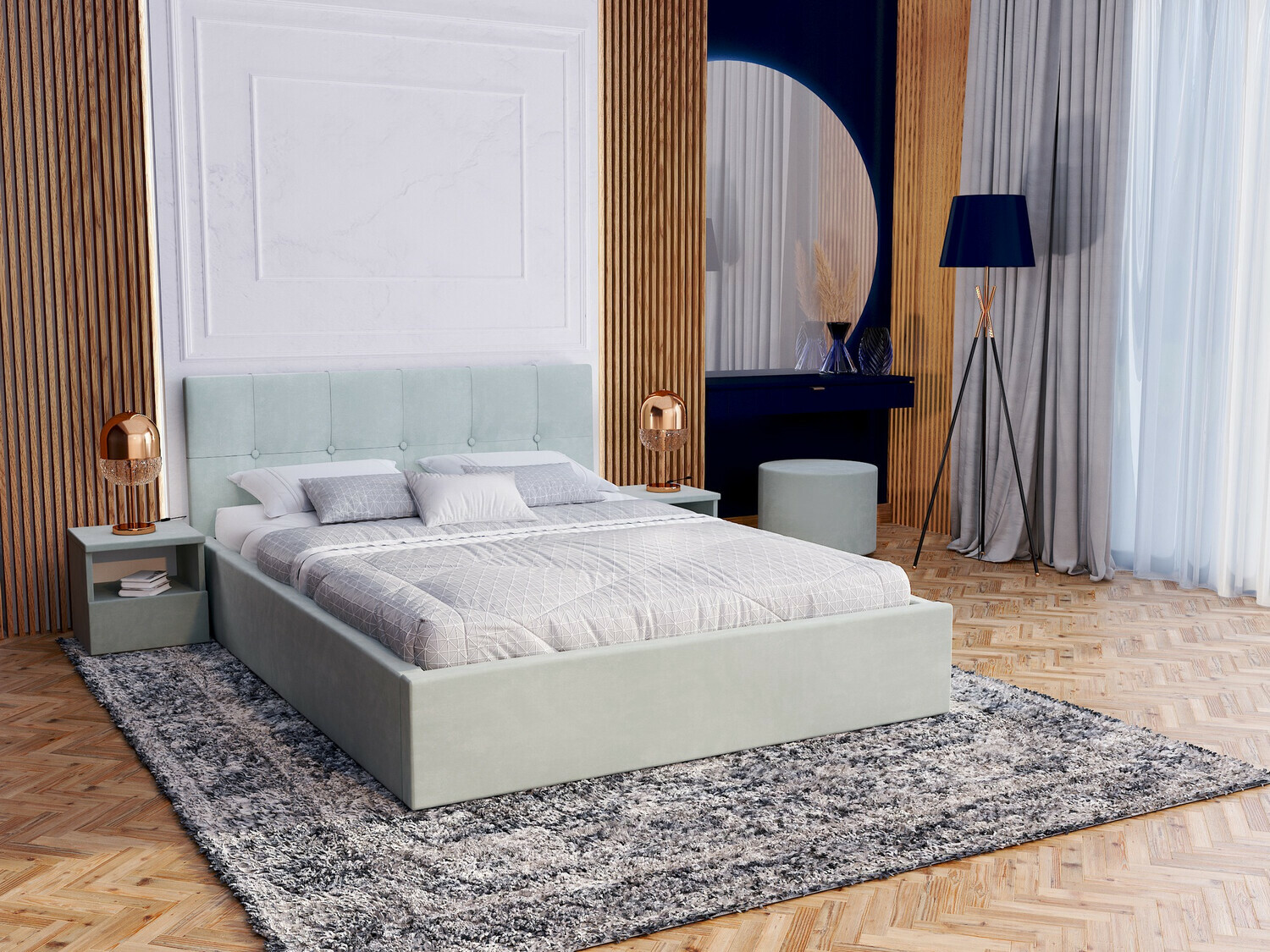Cama Fairfield 107 (Verde claro)