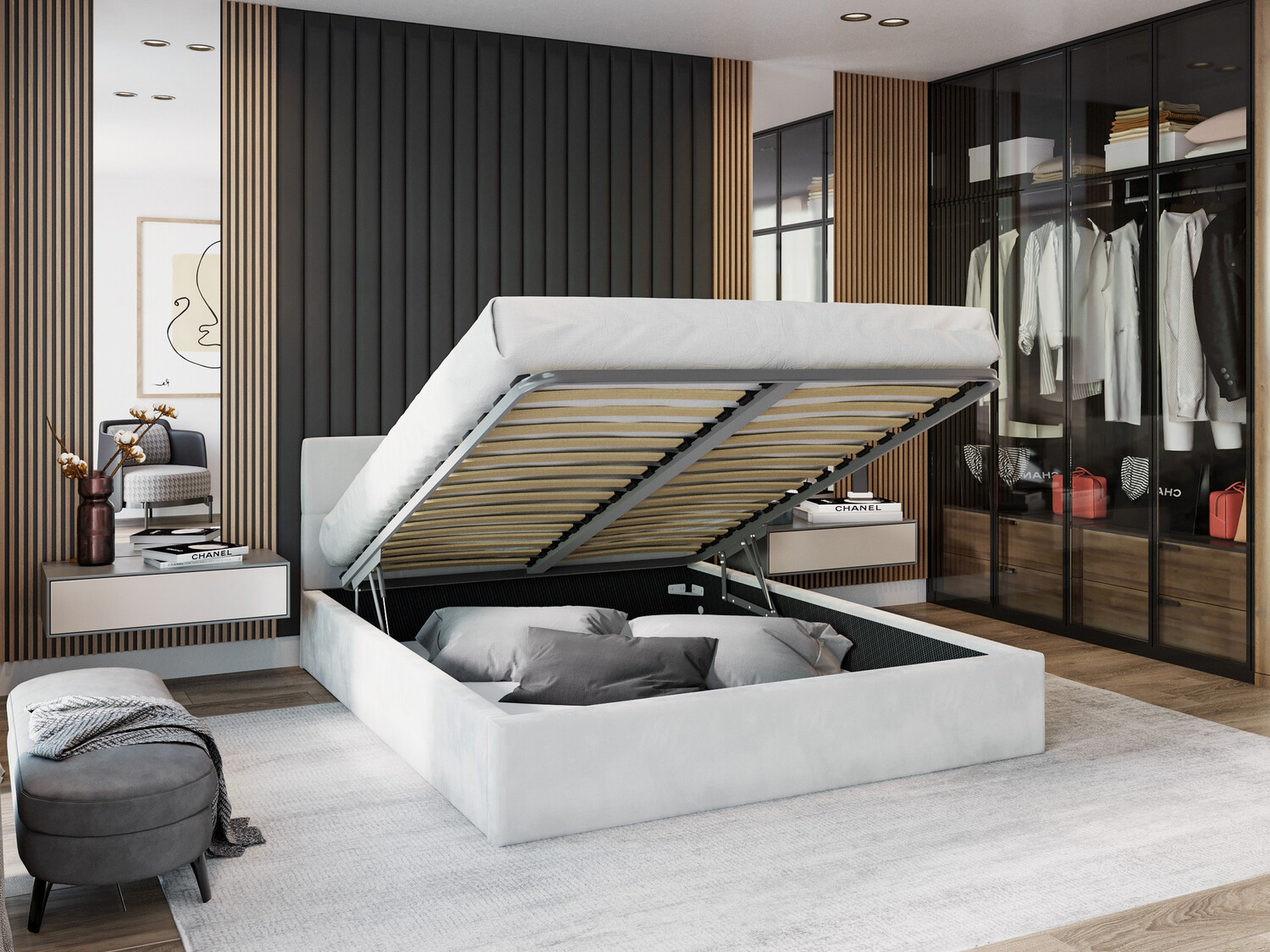 Cama Fairfield 107 (Blanco)