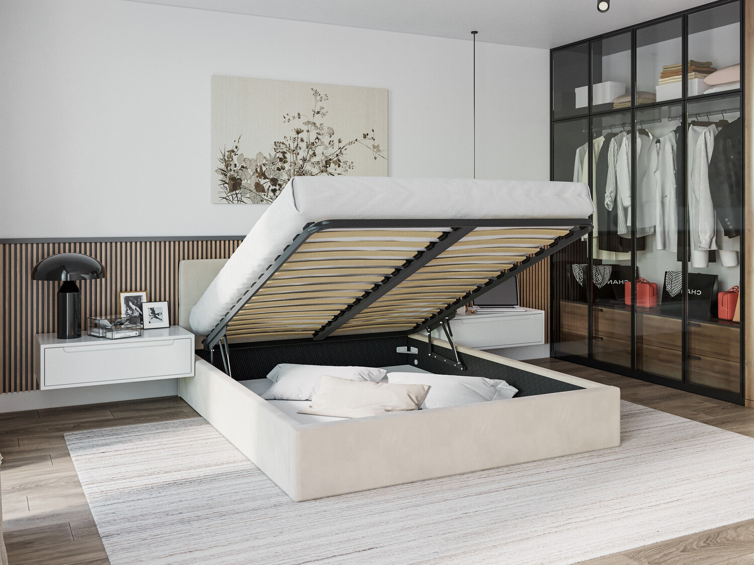 Cama Fairfield 107 (Crema)