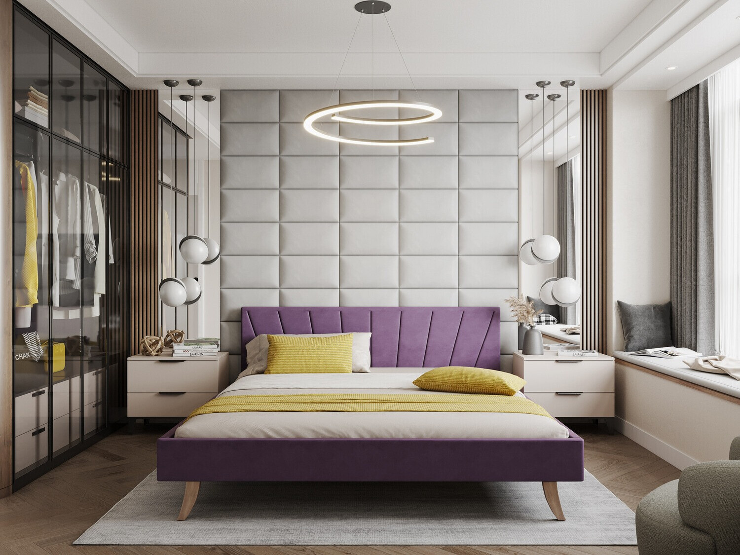 Cama Fairfield 108 (Púrpura)