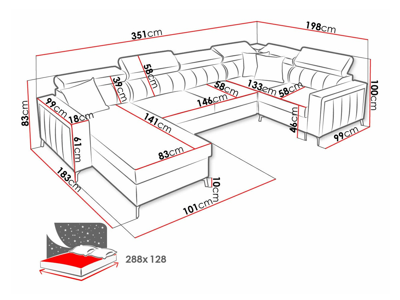 Sofá rinconero Sarasota 154 (Mono 234 + Botanical 36)