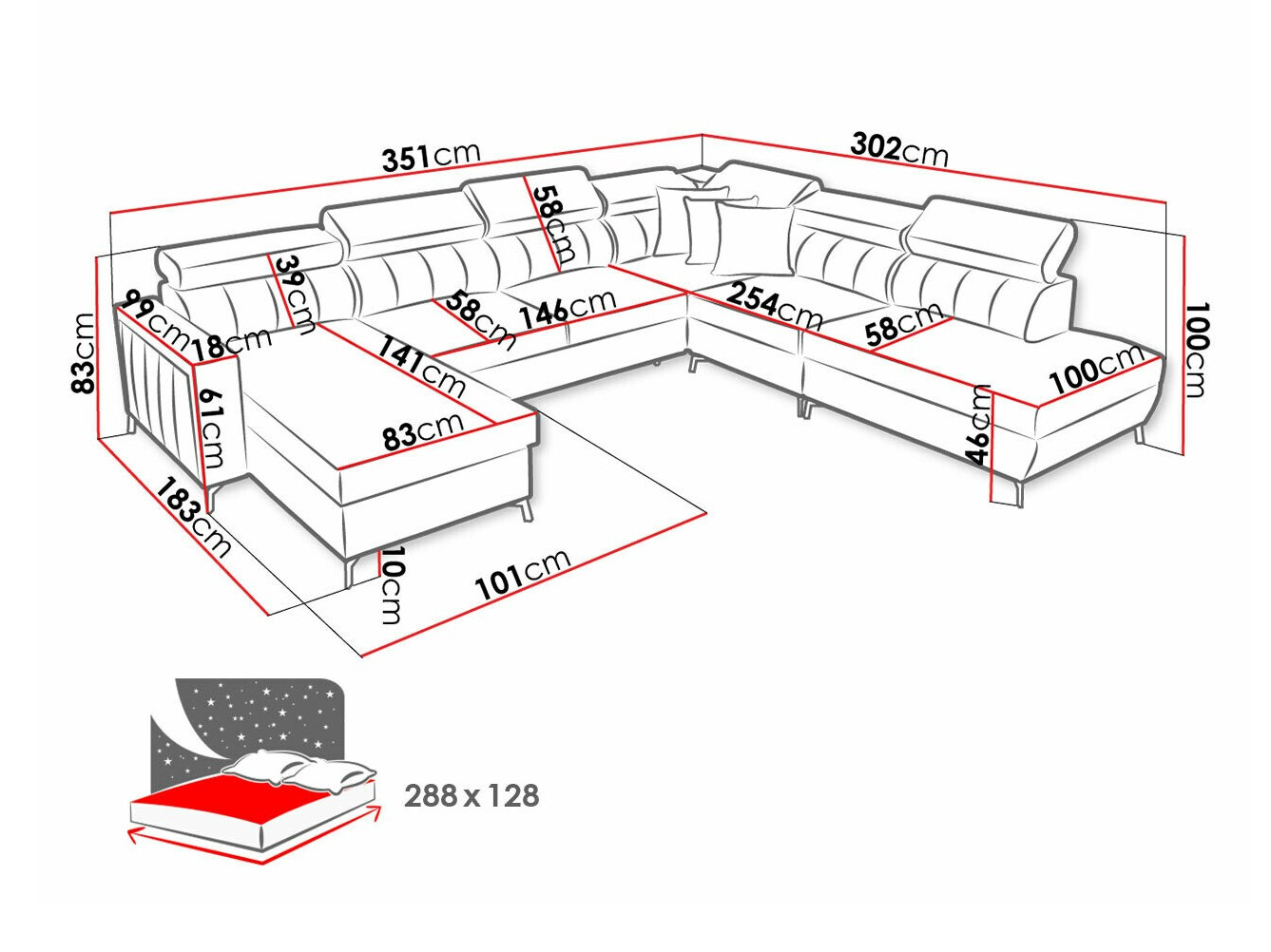 Sofá rinconero Sarasota 155 (Mono 242 + Botanical 36)