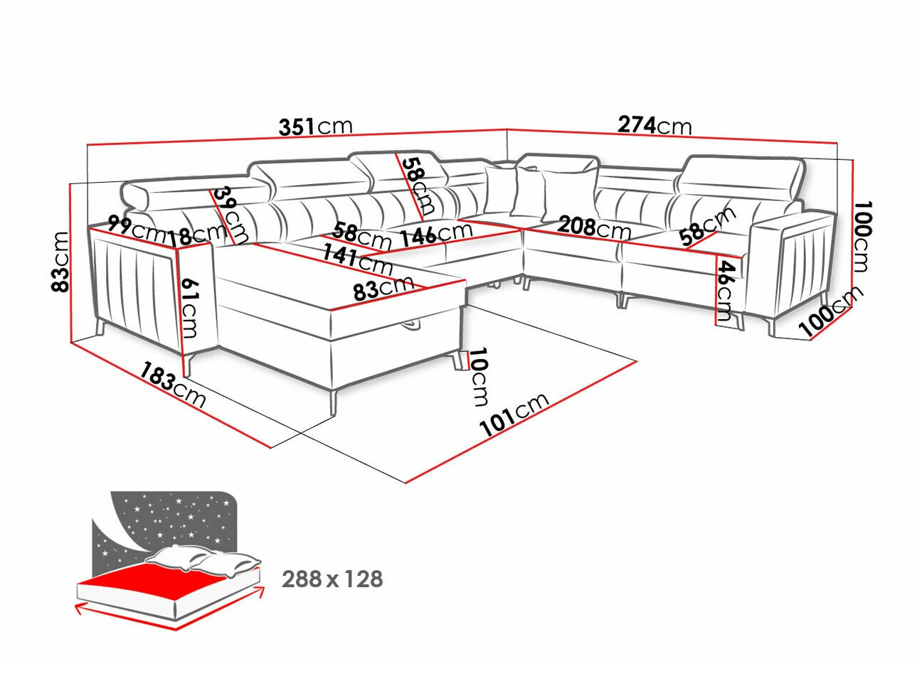 Sofá rinconero Sarasota 157 (Mono 244 + Botanical 36)