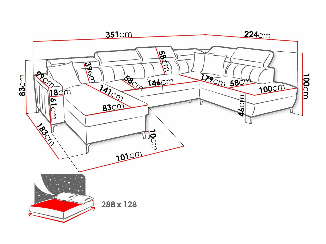 Sofá rinconero Sarasota 158 (Mono 231 + Botanical 36)