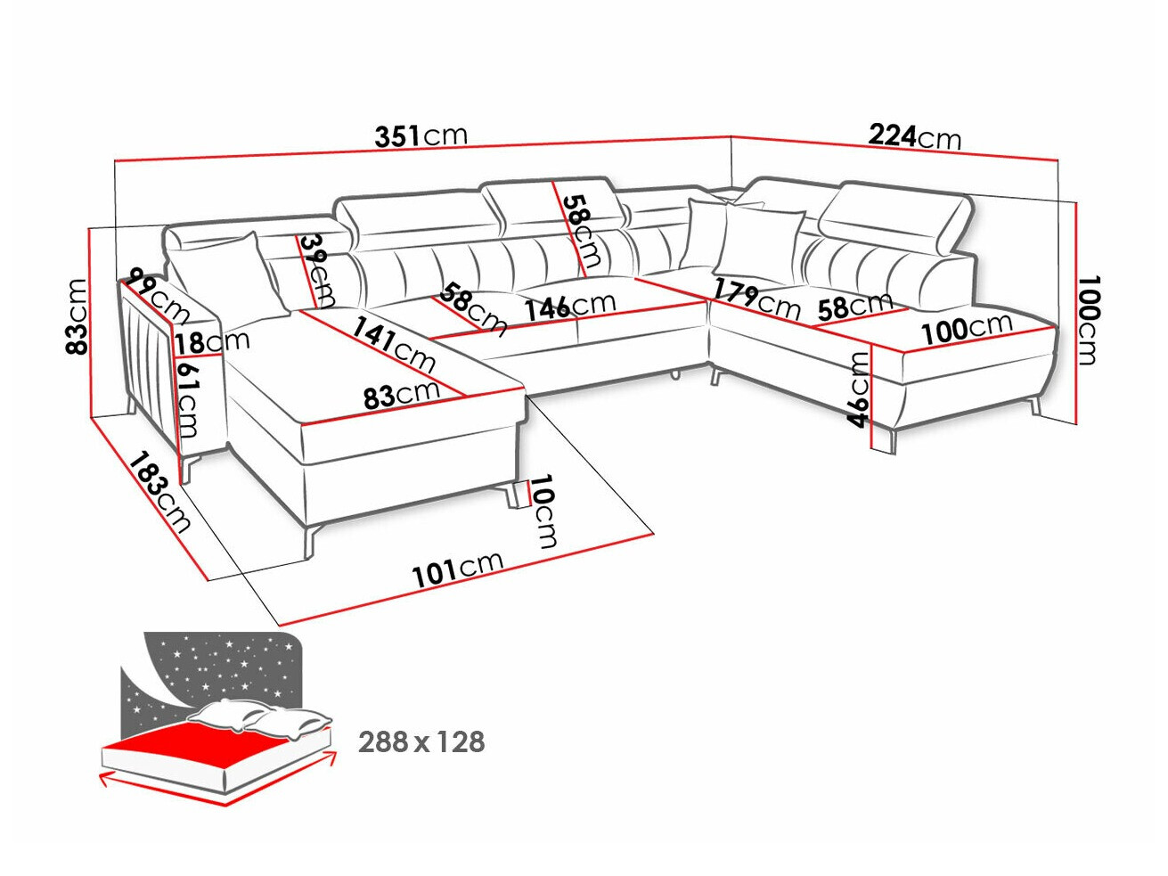 Sofá rinconero Sarasota 158 (Mono 244 + Botanical 36)