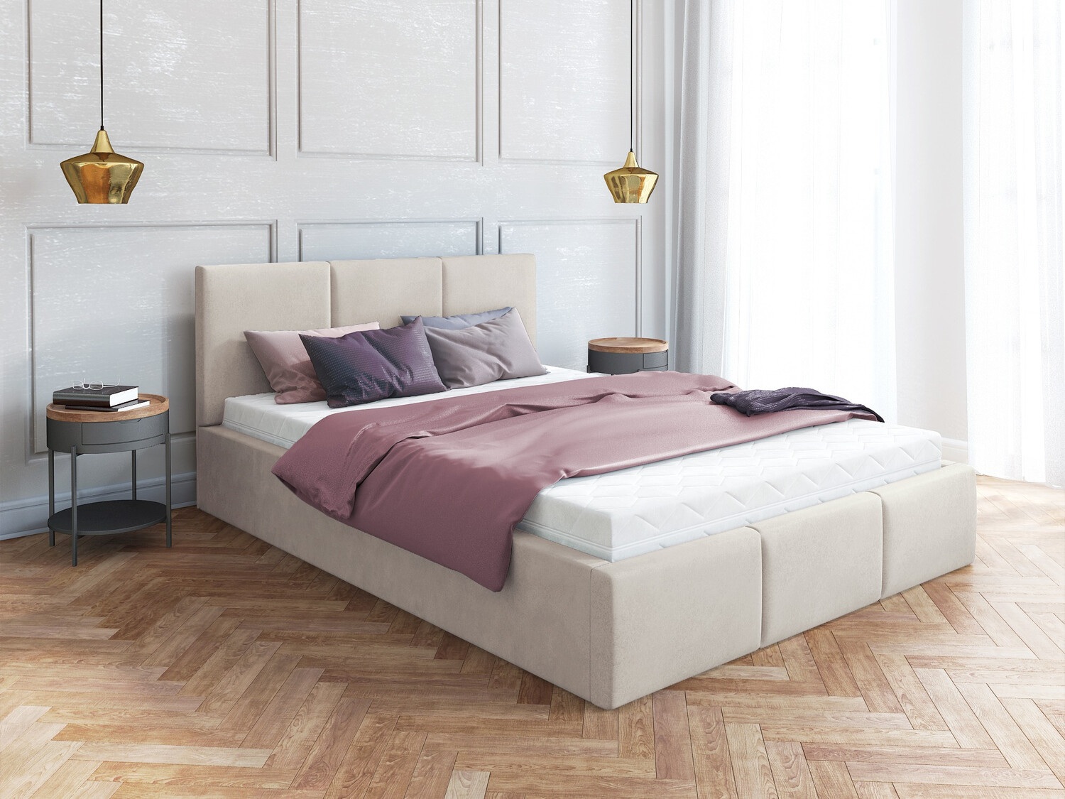 Cama Fairfield 109 (Crema)