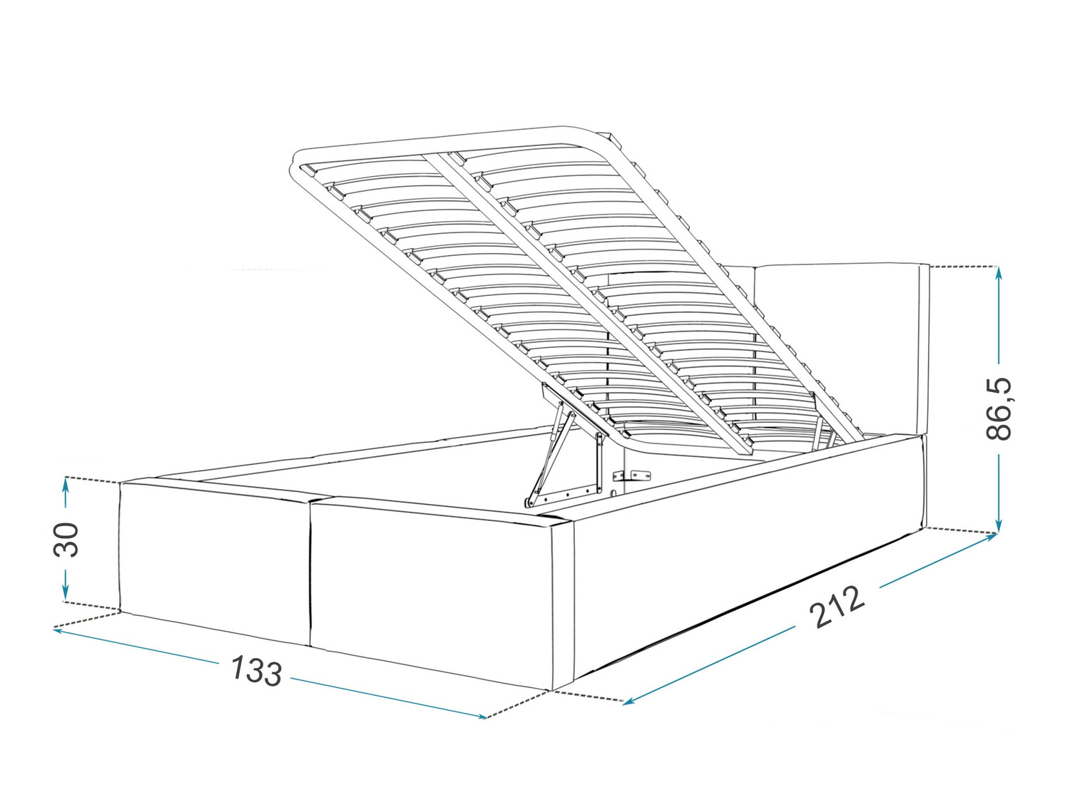 Cama Fairfield 109 (Marrón)