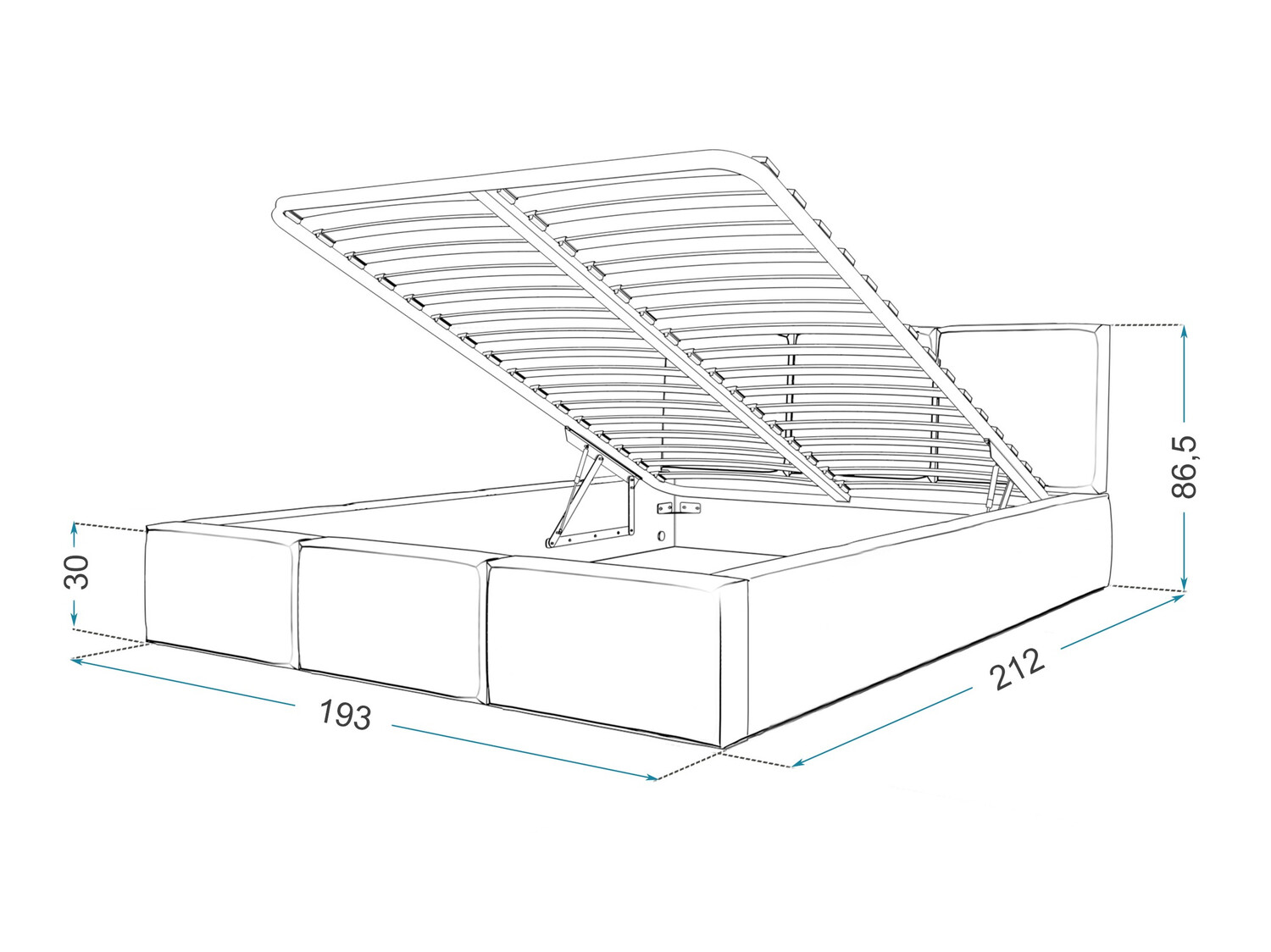 Cama Fairfield 109 (Verde)