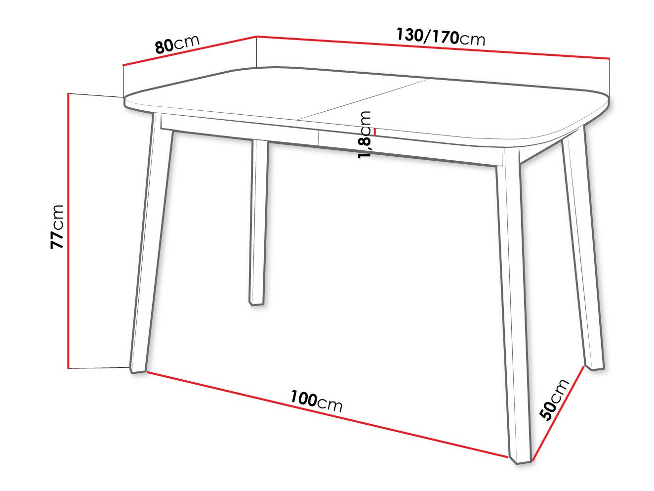 Mesa Edmond 110 (Roble dorado artesanal + Negro)