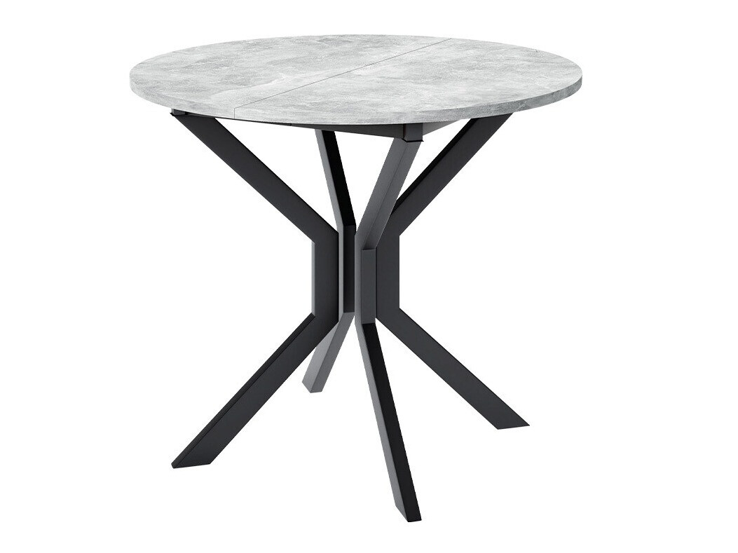 Mesa Edmond 111 (Mármol gris + Negro)