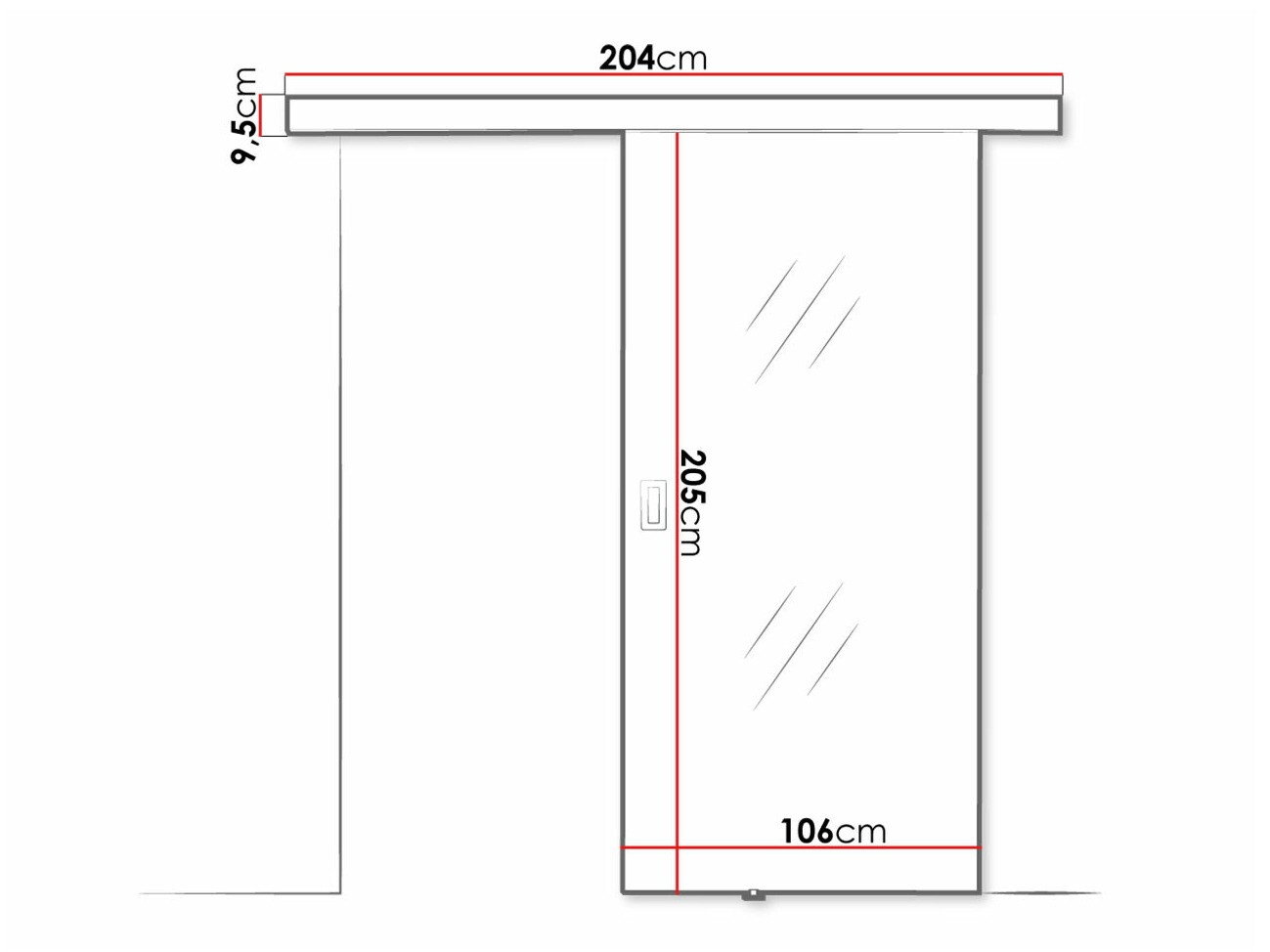 Puerta corredera Dover 208