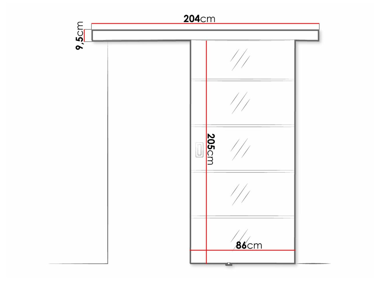 Puerta corredera Dover 210