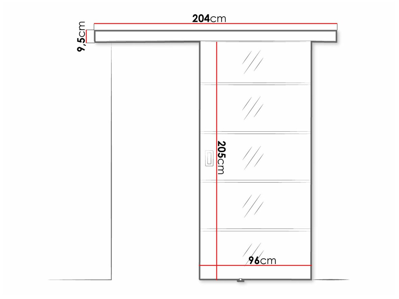 Puerta corredera Dover 211