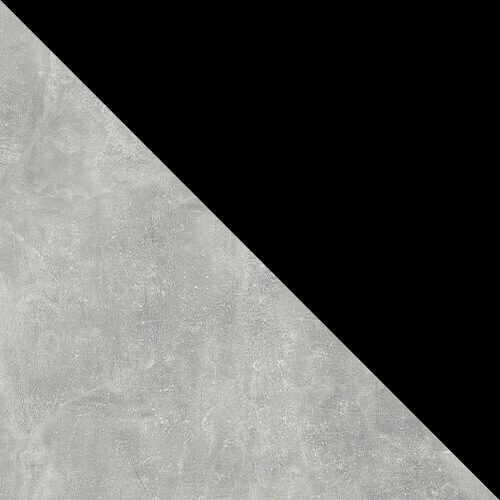 Conjunto de comedor Edmond 116 (Mármol gris + Negro)