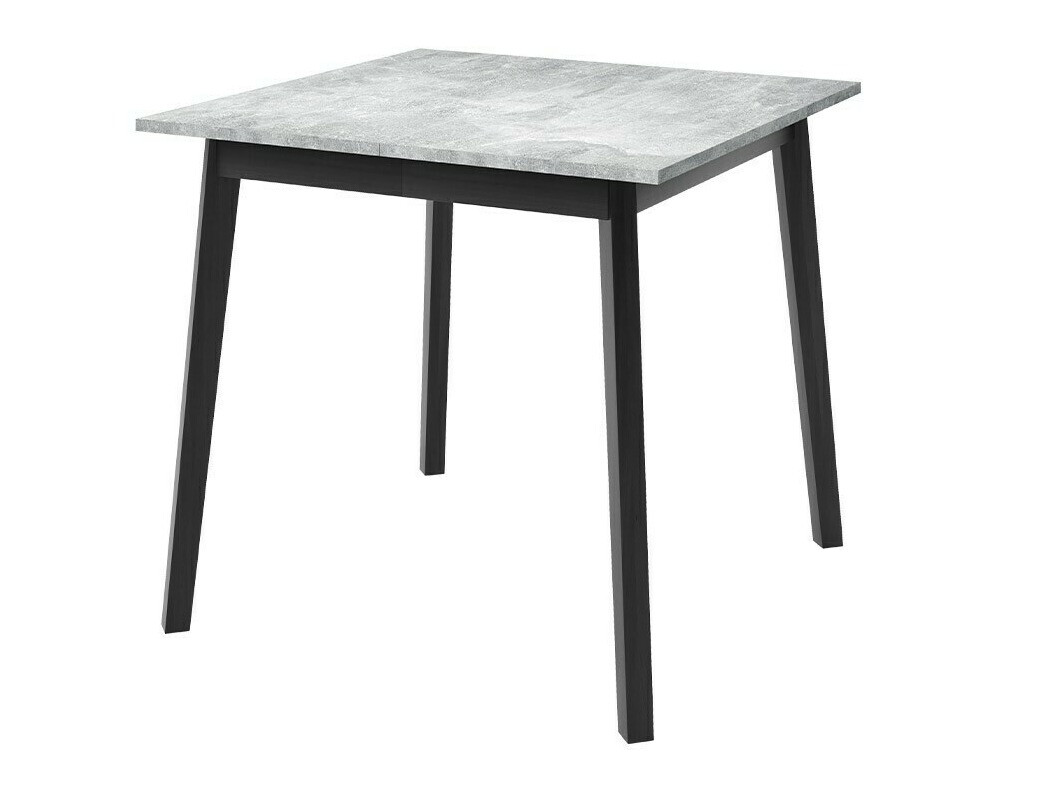 Conjunto de mesas y sillas para comedor Edmond 116 (Mármol gris + Negro)