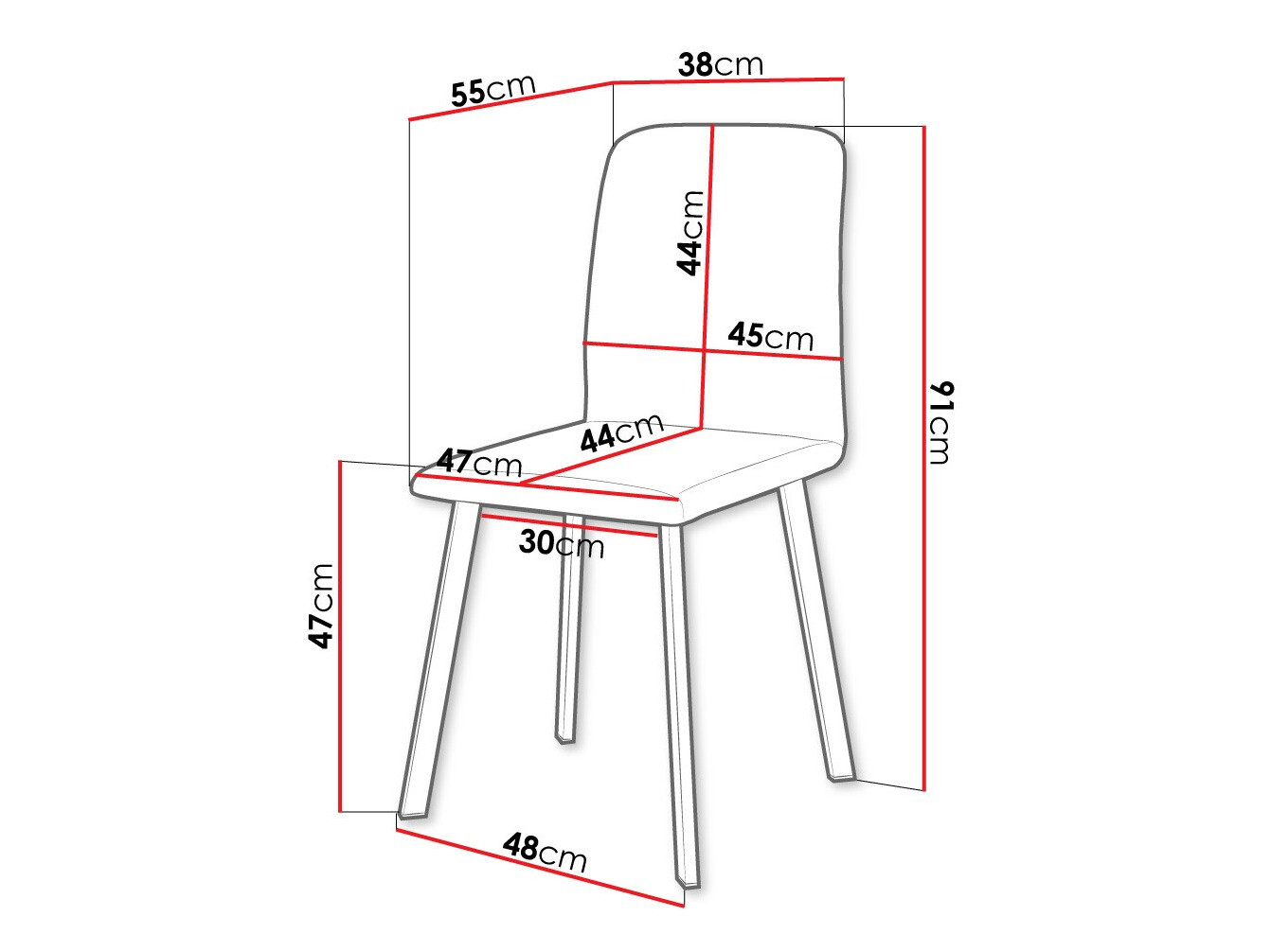 Silla Edmond 115 (Amor Velvet 4321)