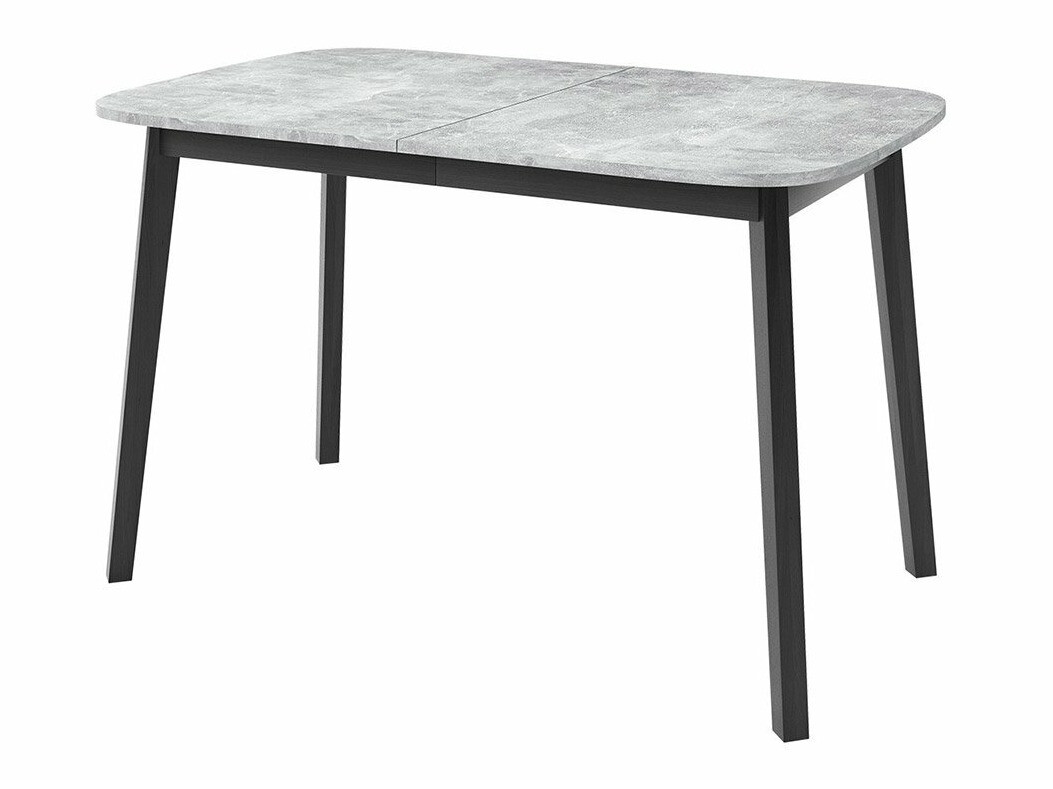 Conjunto de comedor Edmond 117 (Mármol gris + Negro)
