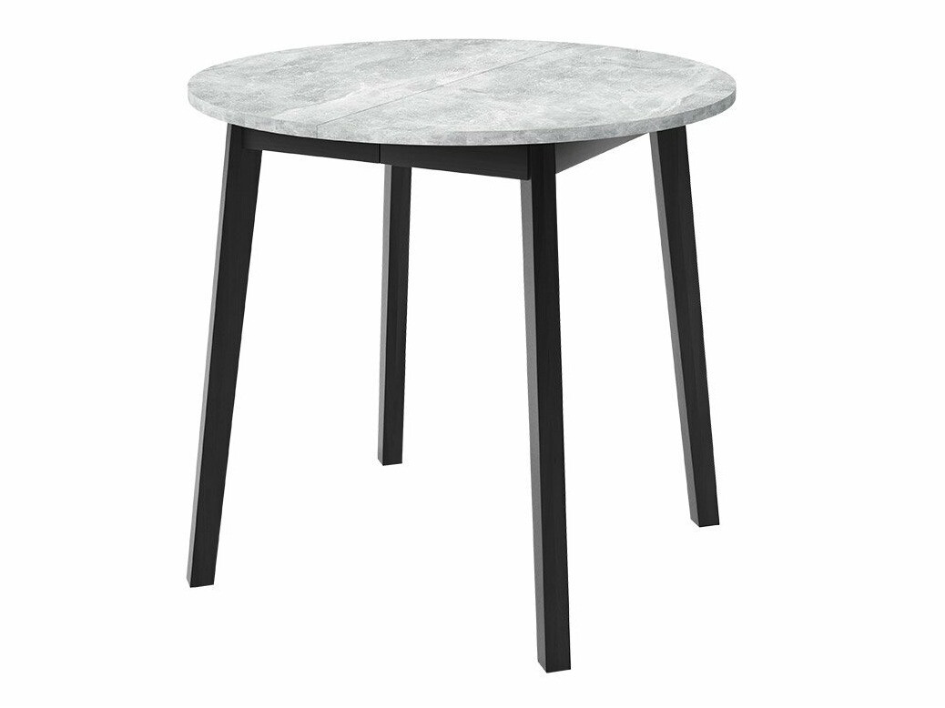 Conjunto de comedor Edmond 119 (Mármol gris + Negro)