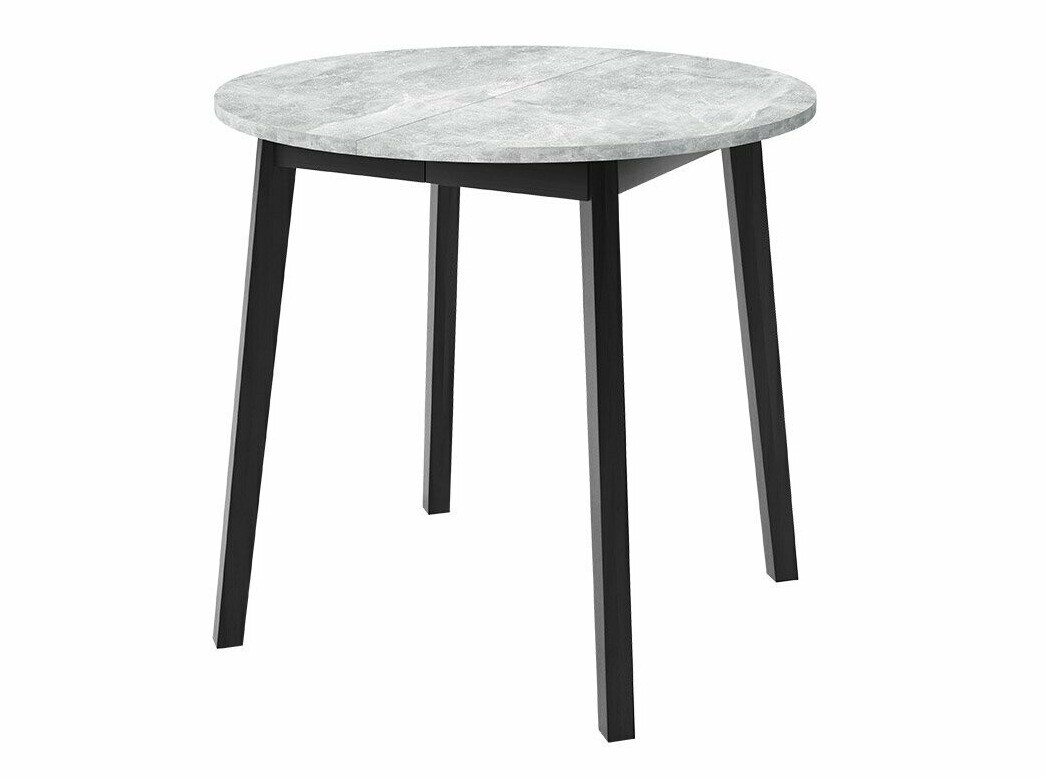 Conjunto de comedor Edmond 119 (Mármol gris + Negro)