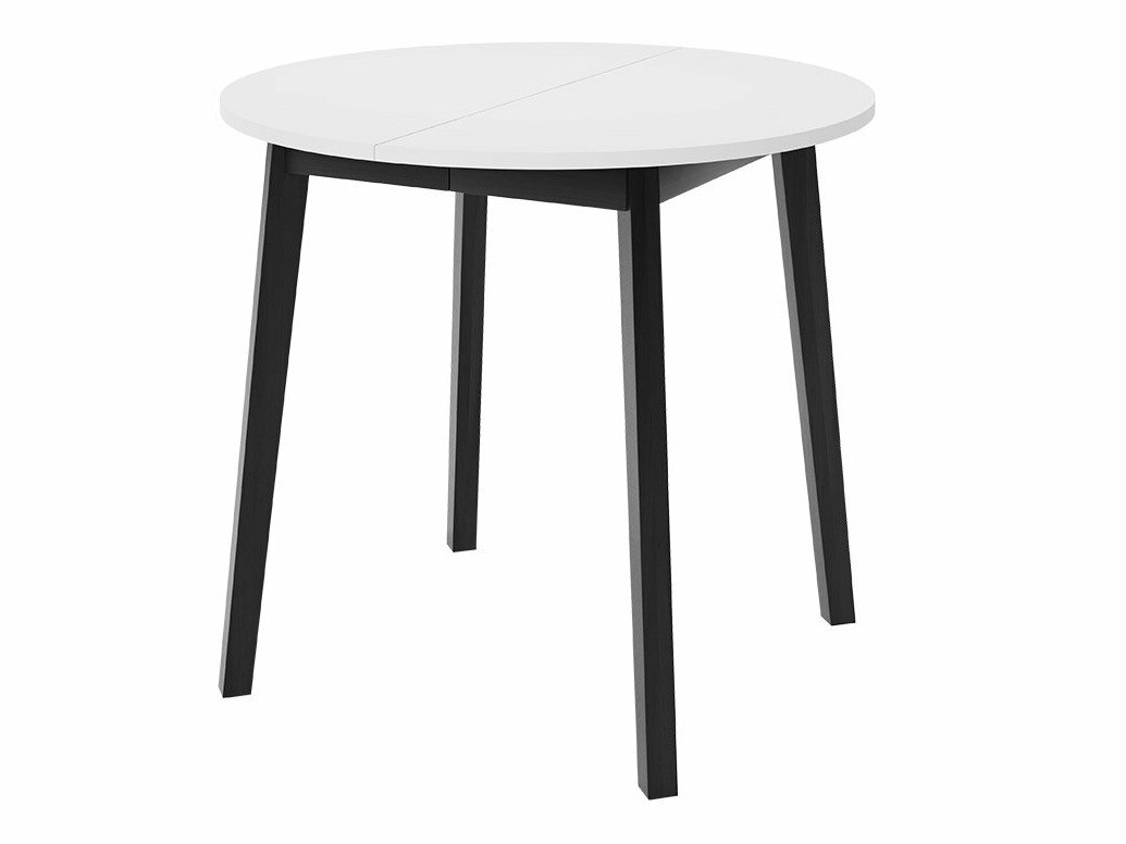 Conjunto de mesas y sillas para comedor Edmond 119 (Blanco + Negro)