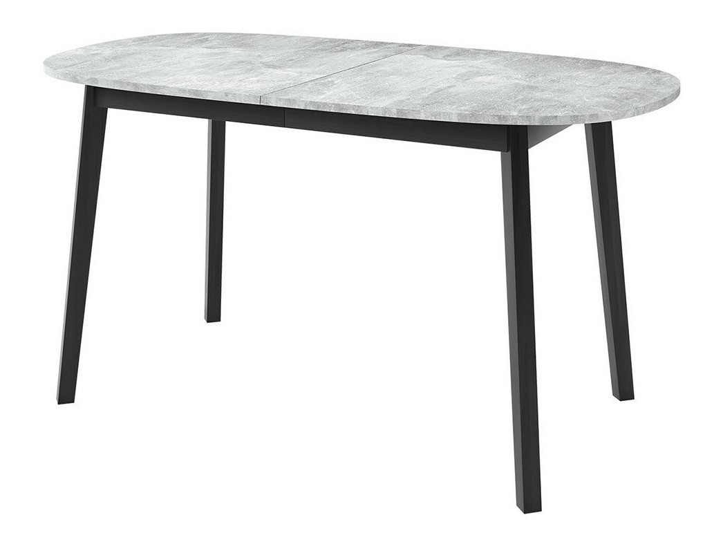 Conjunto de comedor Edmond 121 (Mármol gris + Negro)
