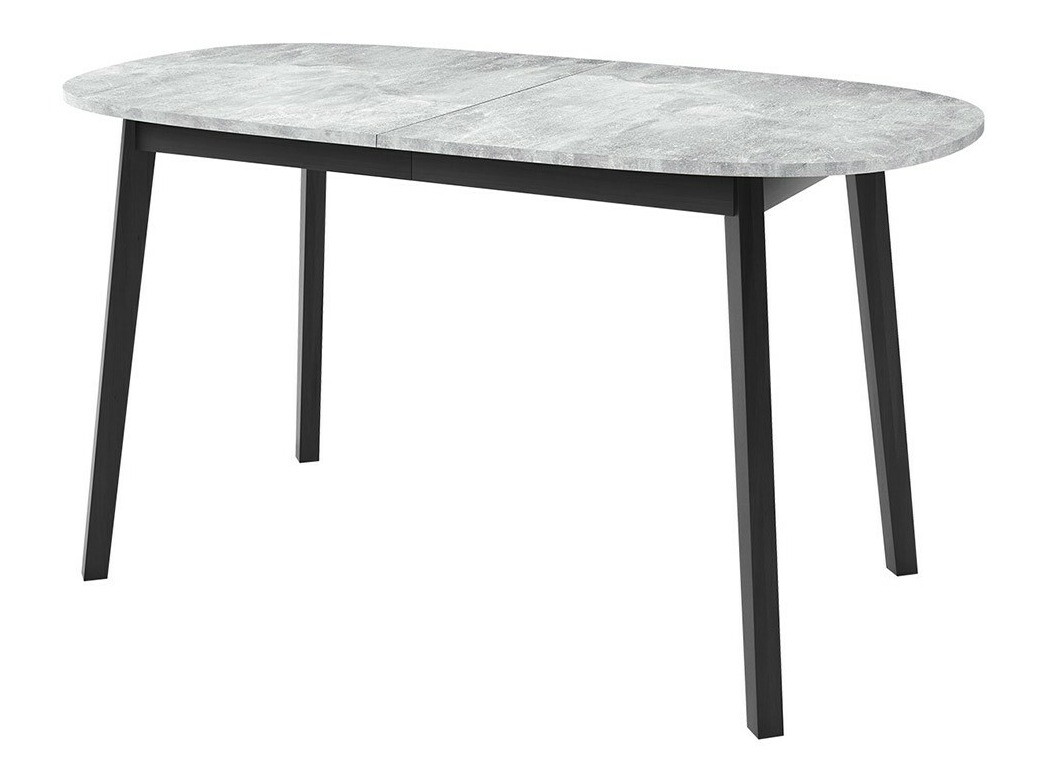 Conjunto de comedor Edmond 121 (Mármol gris + Negro)