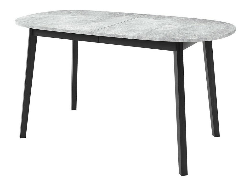 Conjunto de comedor Edmond 121 (Mármol gris + Negro)
