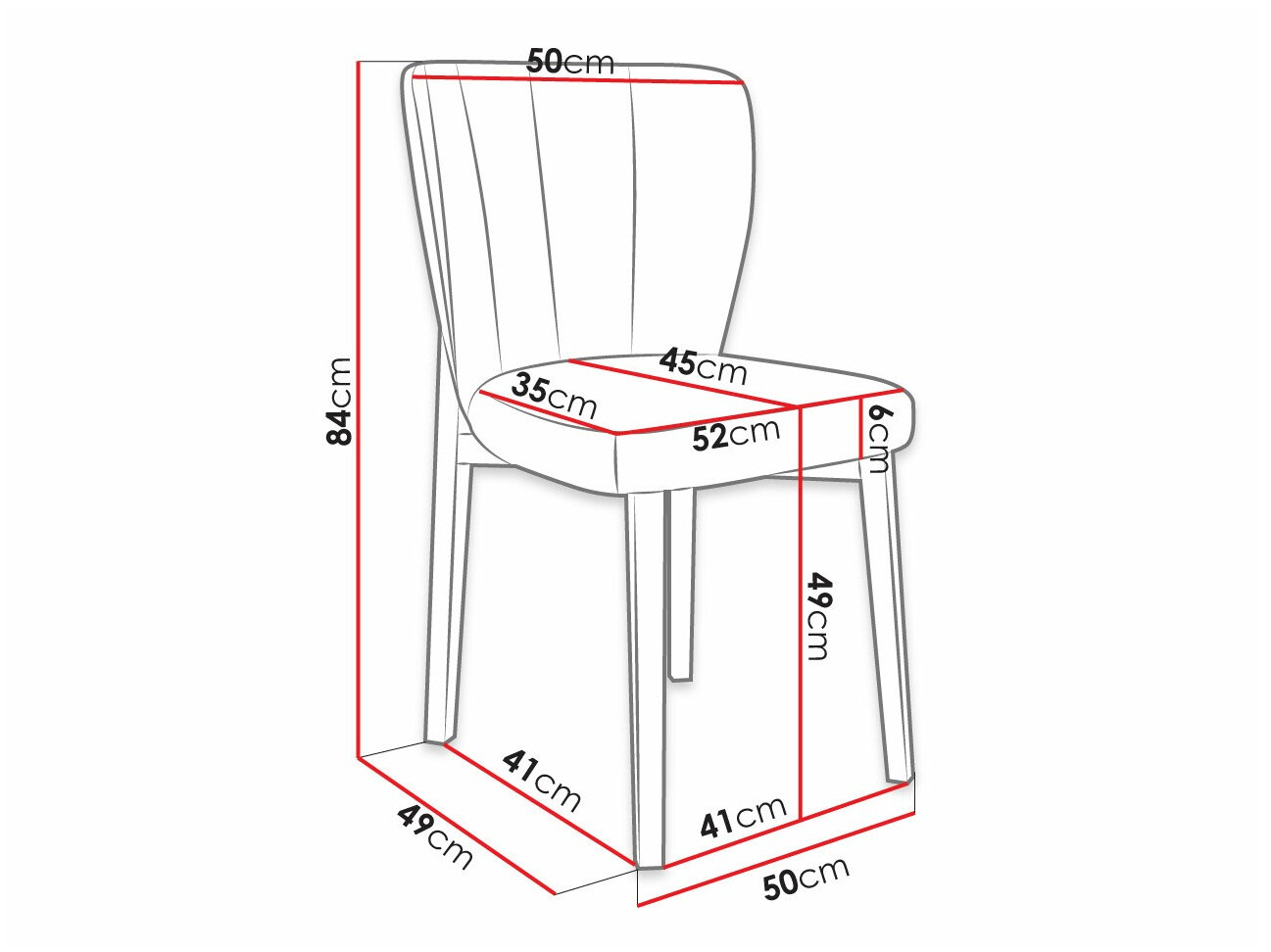 Silla Racine 130 (Negro + Magic Velvet 2216)