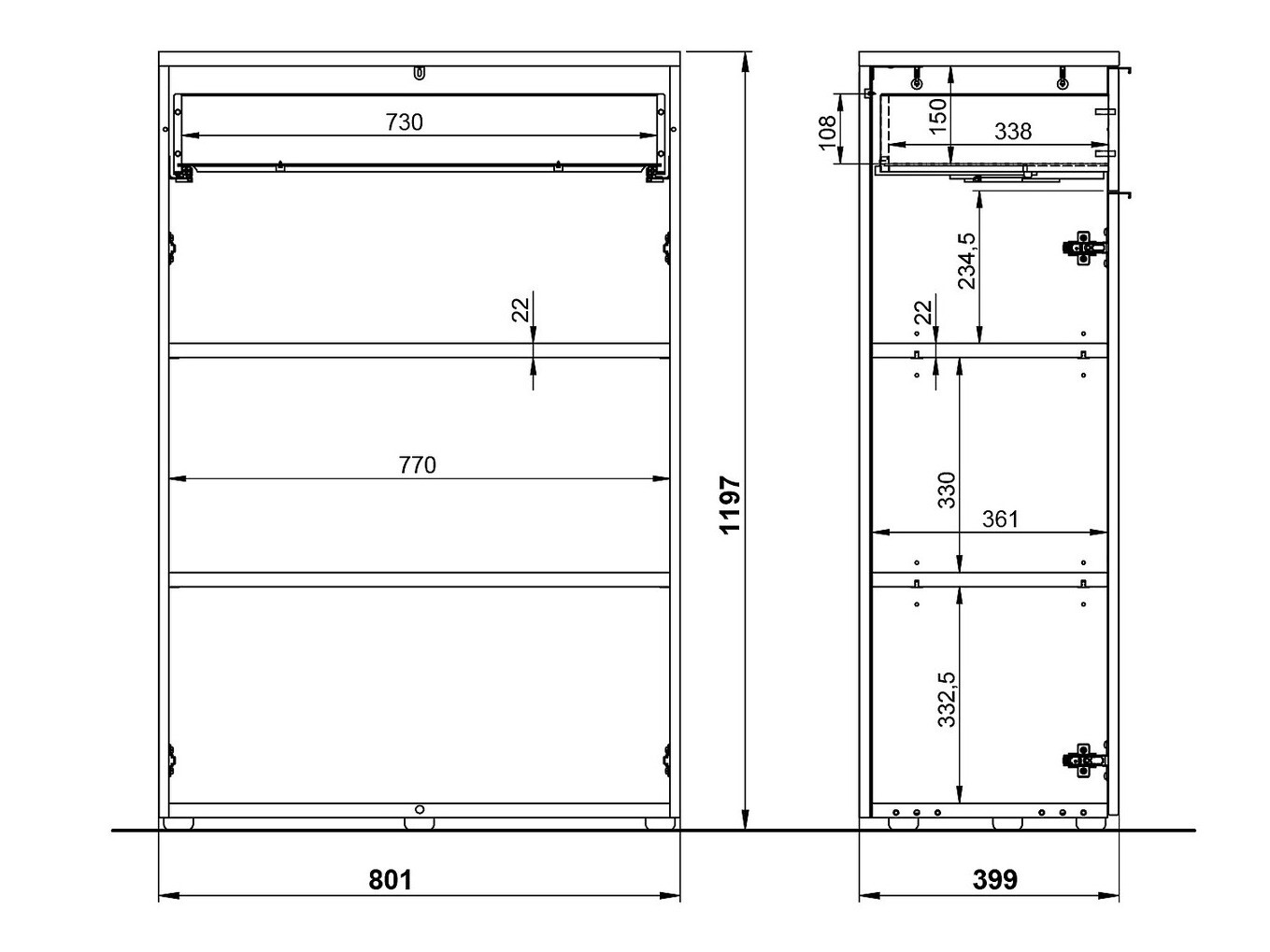 Cómoda Feltoru 101 (Blanco)