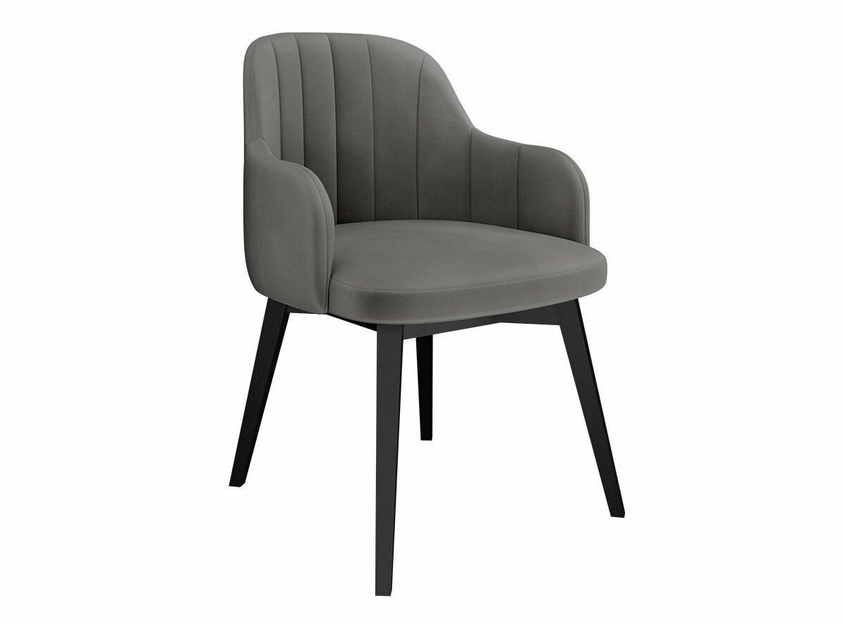 Conjunto de comedor Racine 128 (Blanco brillante + Negro brillante)