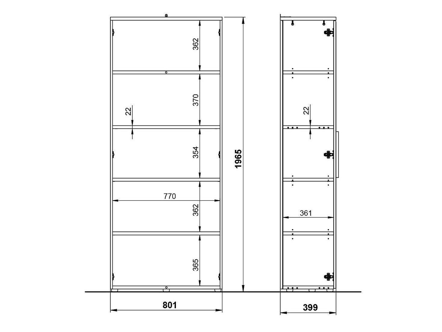 Estantería Feltoru 102 (Blanco)
