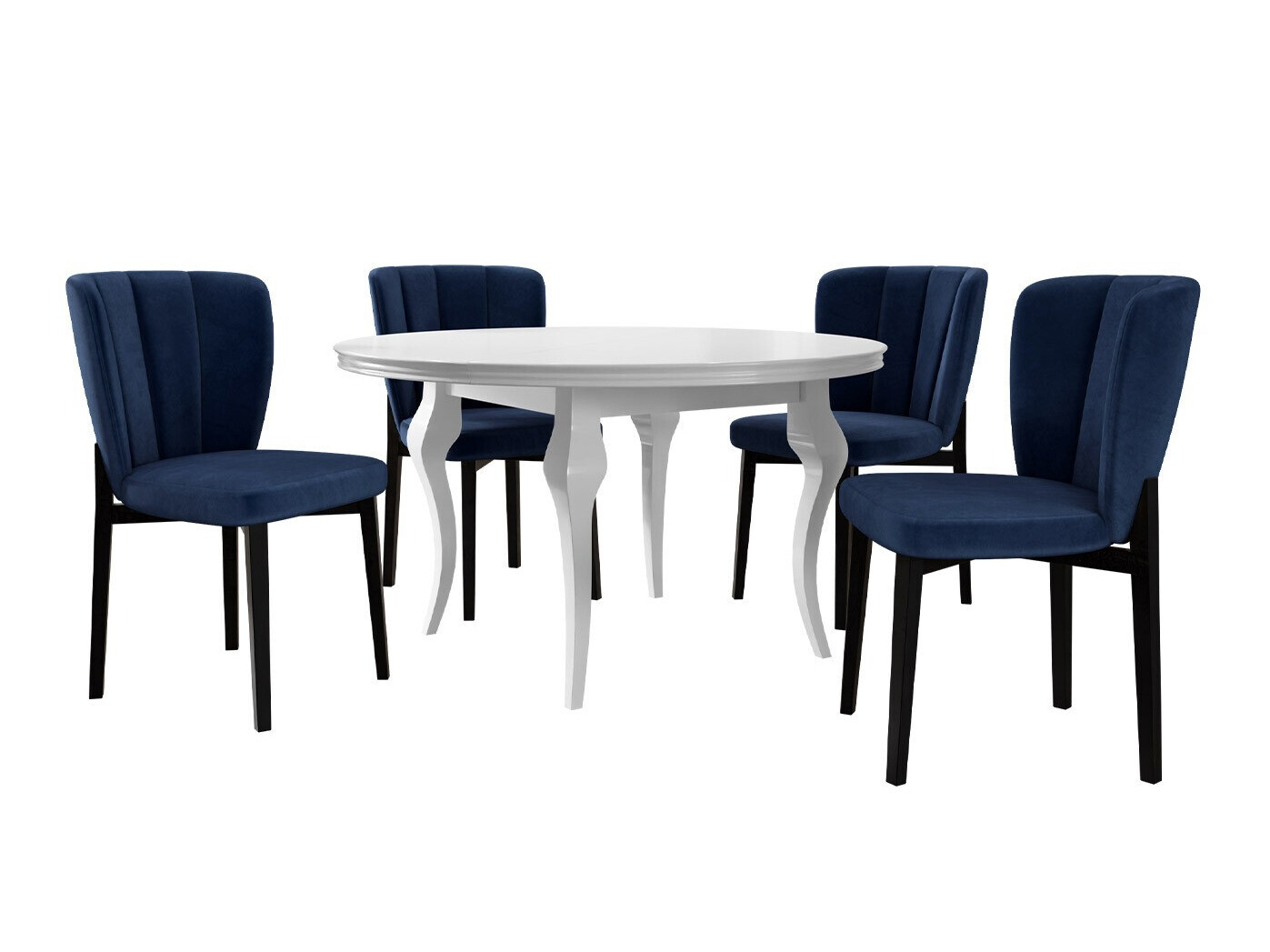 Conjunto de mesas y sillas para comedor Racine 141 (Magic Velvet 2216)