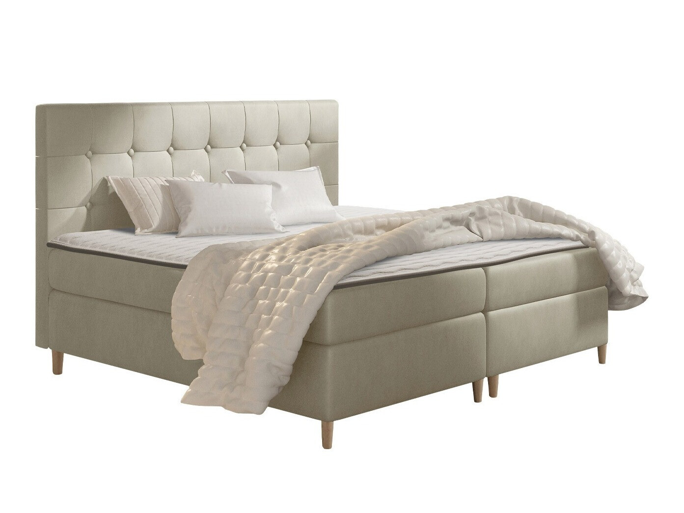 Cama continental Baltimore 130 (Magic Velvet 2201)