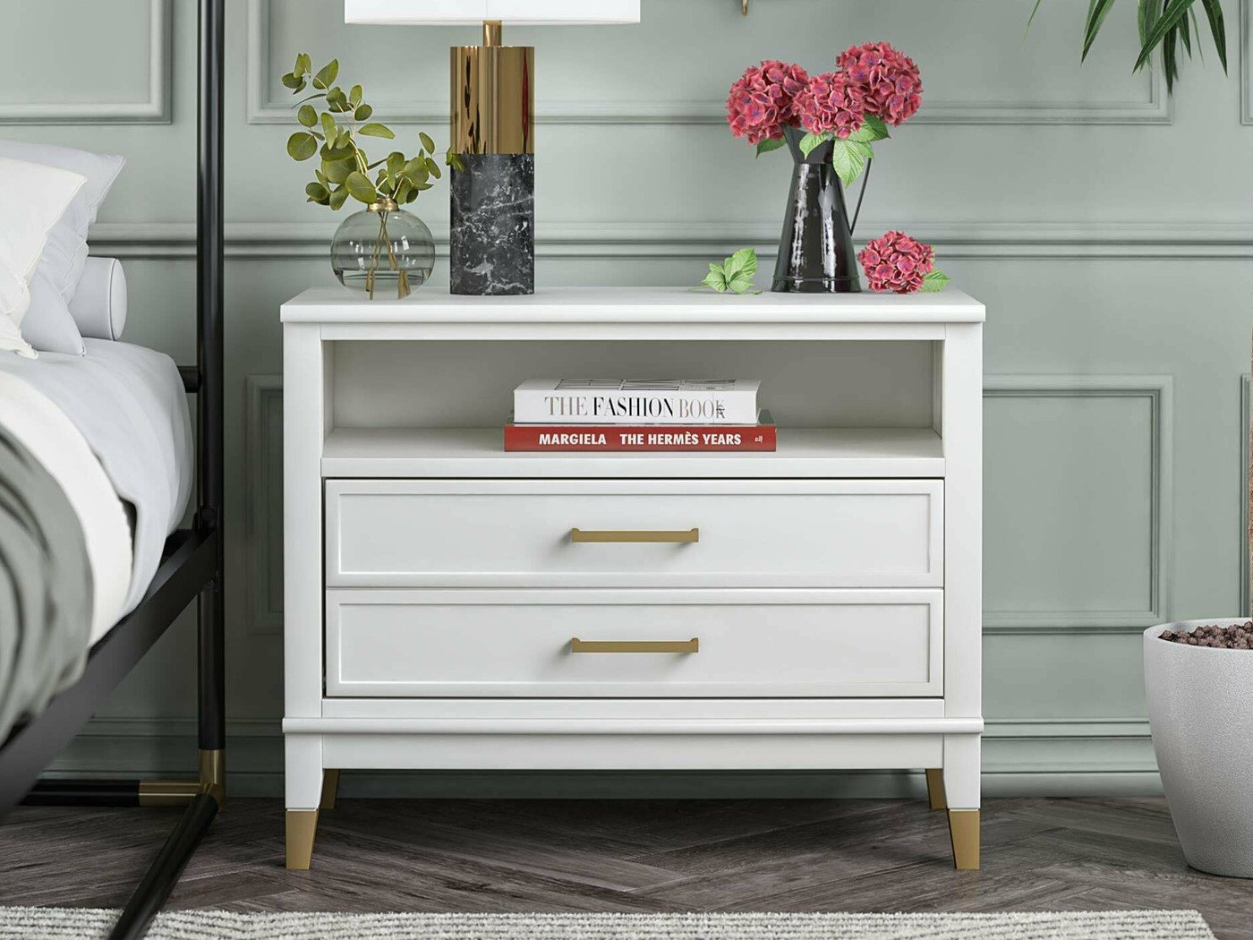 Mesilla de noche CosmoLiving by Cosmopolitan Belromu 107 (Blanco)