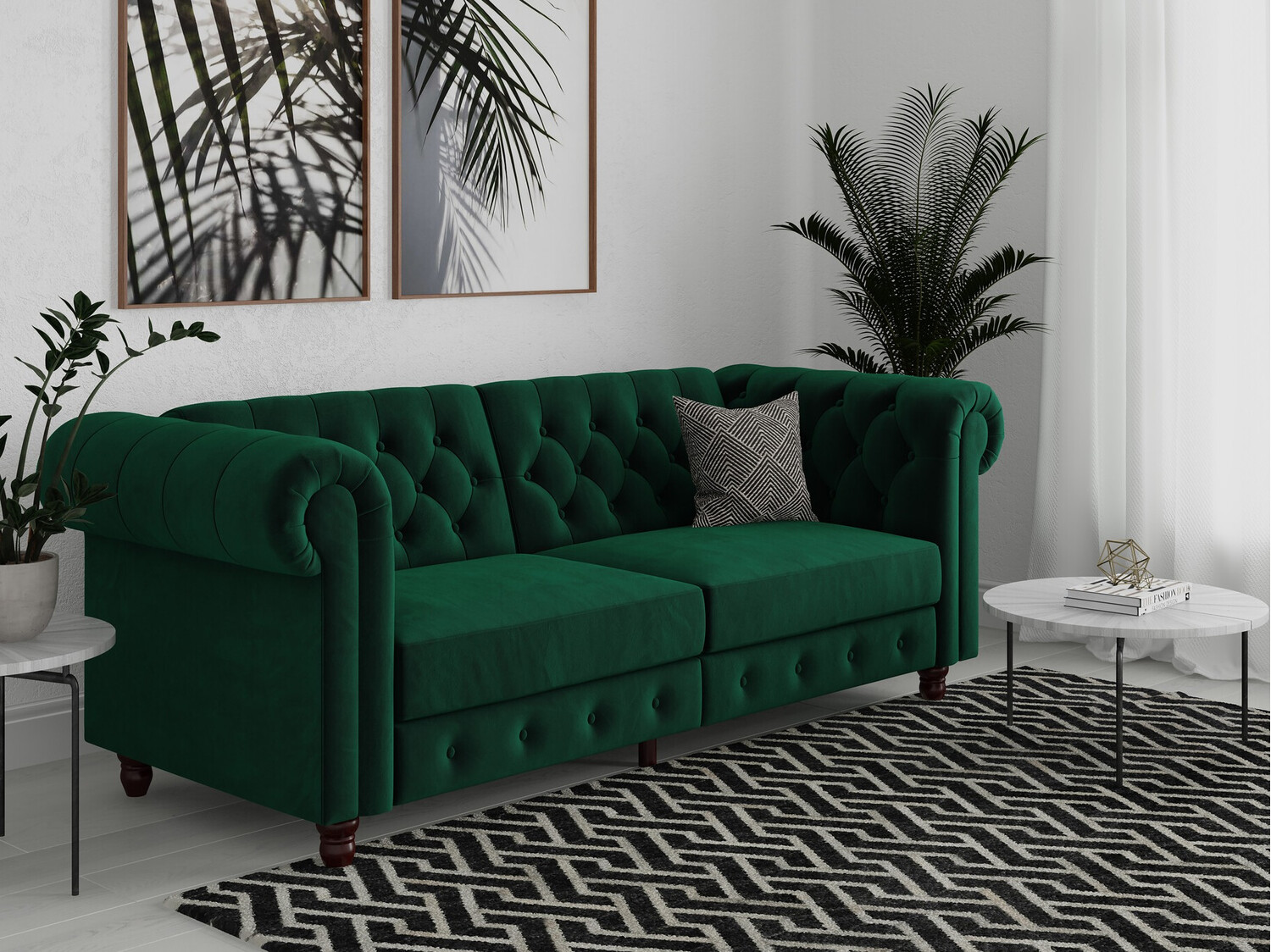 Sofá cama Denton 1190 (Verde)