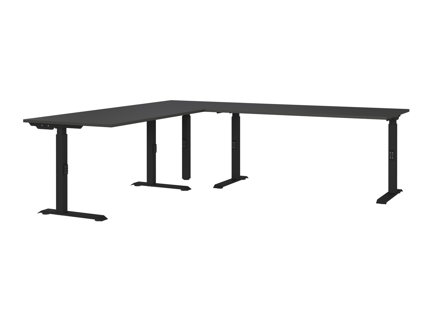 Escritorio de altura regulable Feltoru 119 (Grafito)