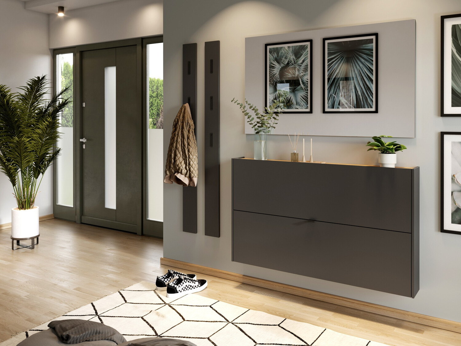 Zapatero Cirsale 108 (Grafito + Navarra roble)