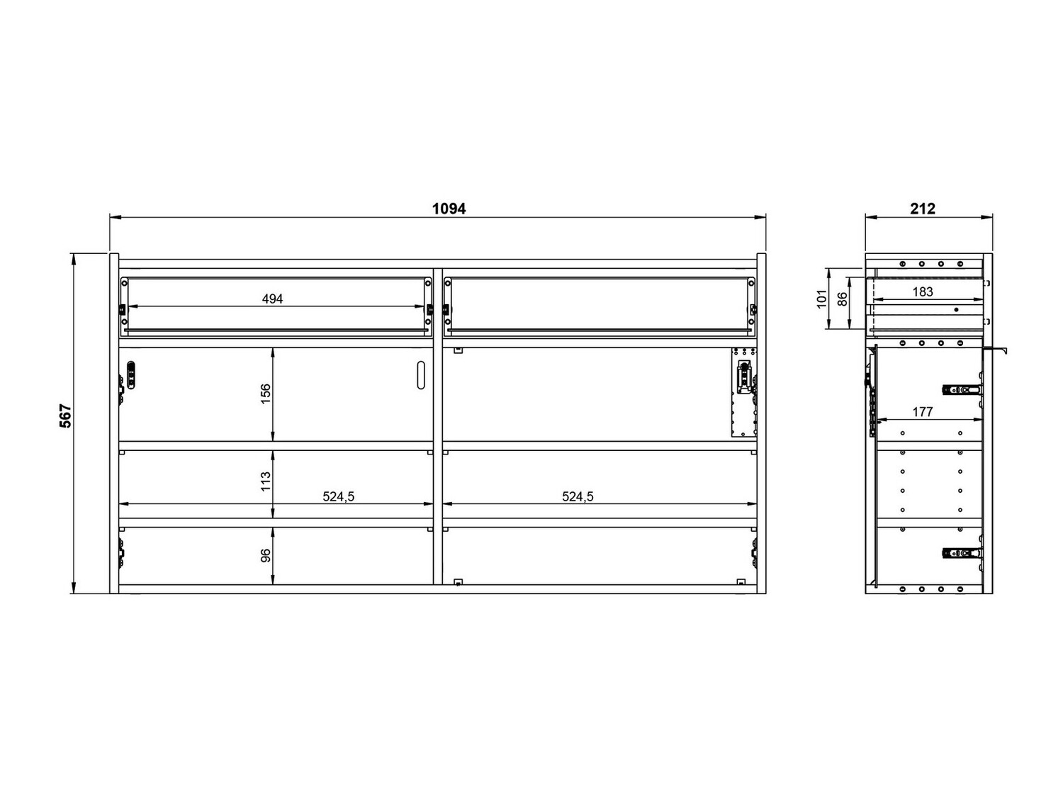 Conjunto para recibidor Cirsale 106 (Verde polvoriento + Navarra roble)