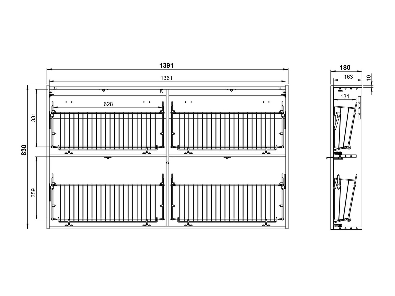 Conjunto para recibidor Cirsale 109 (Verde polvoriento + Navarra roble)